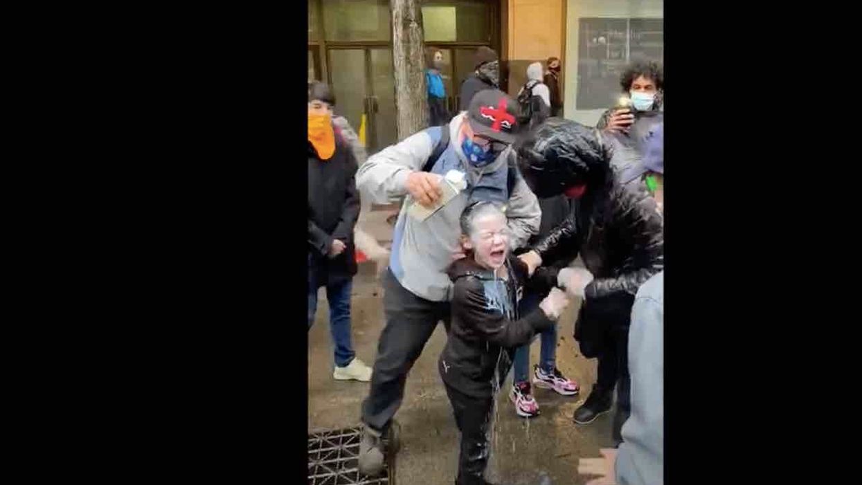 Remember the little boy who got pepper-sprayed at an anti-police protest while with his dad? Watchdog group finds incident wasn't intentional.