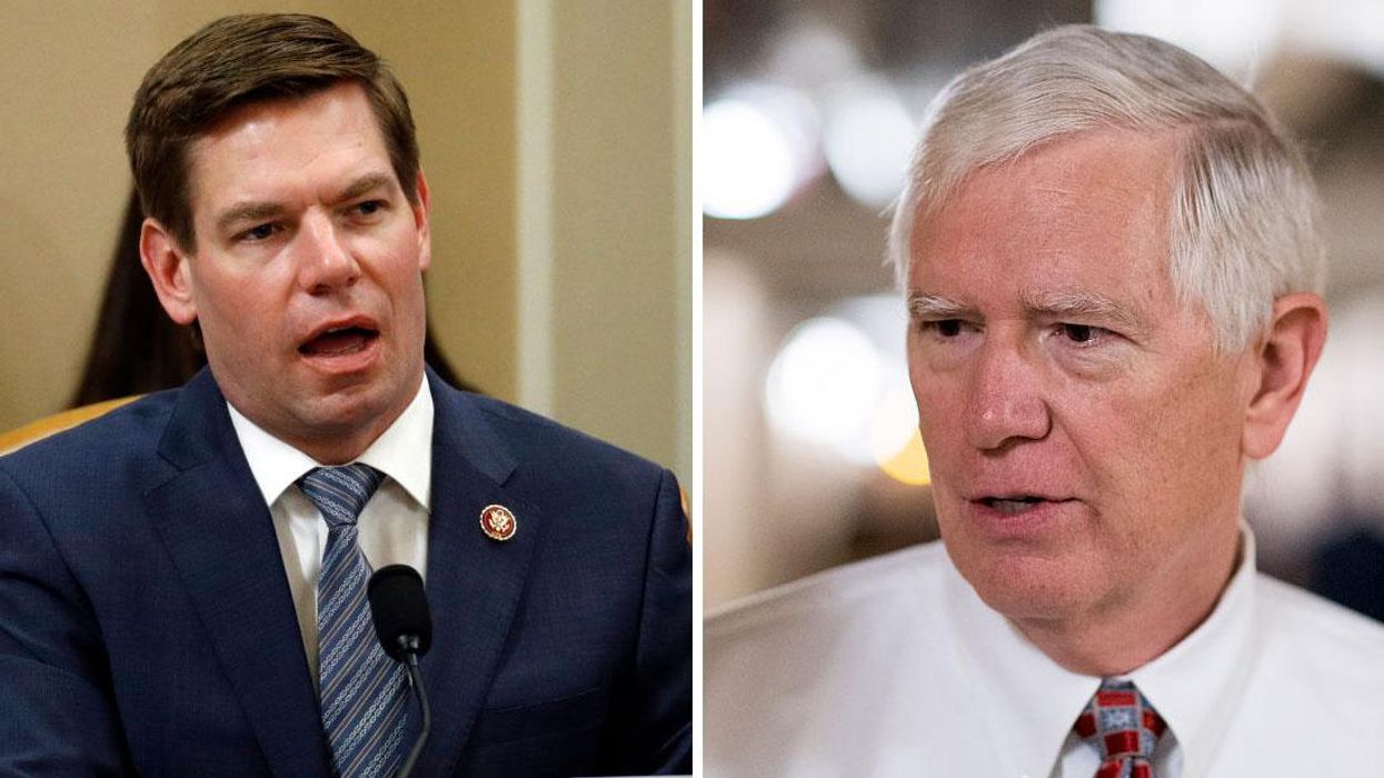 Rep. Mo Brooks claims Eric Swalwell's 'team' broke into his house, 'accosted' wife to serve Jan. 6 lawsuit