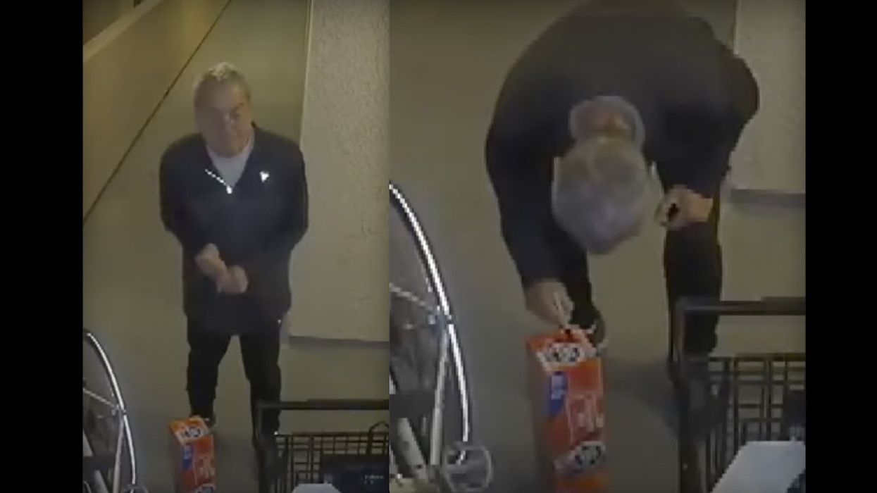 Retired United Methodist Church leader caught on video writing what Jewish woman says is swastika on box outside her door