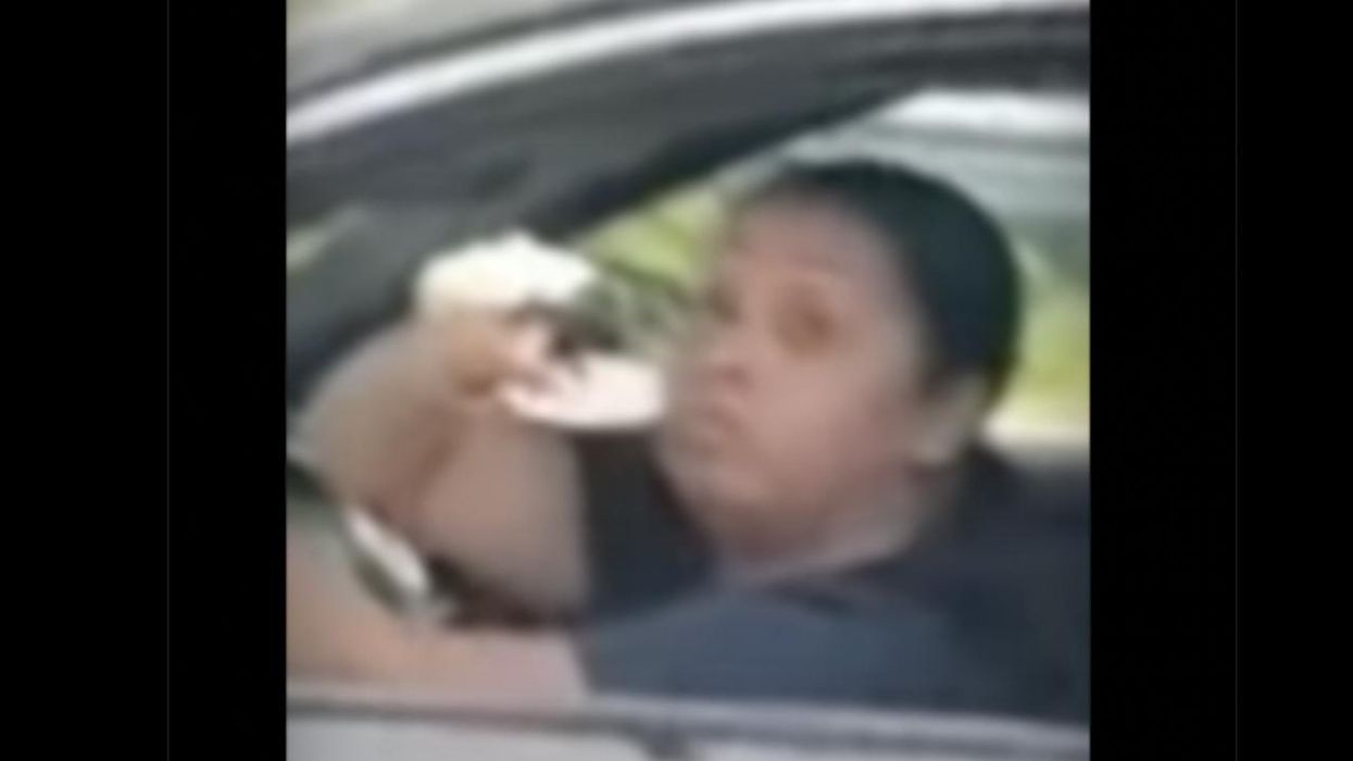 Road-rage mom driving with her young kids reportedly follows car for 15 miles, fires gun at car, hitting teen girl in face — then goes to get her nails done