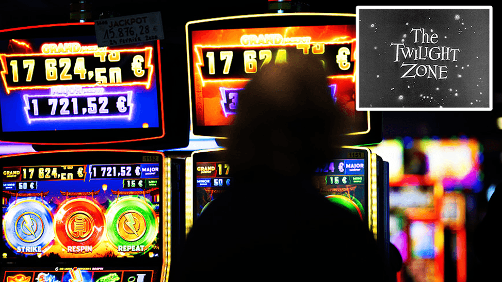 Robot slot machine chasing Vegas gamblers down has people worried 'The Twilight Zone' is coming true