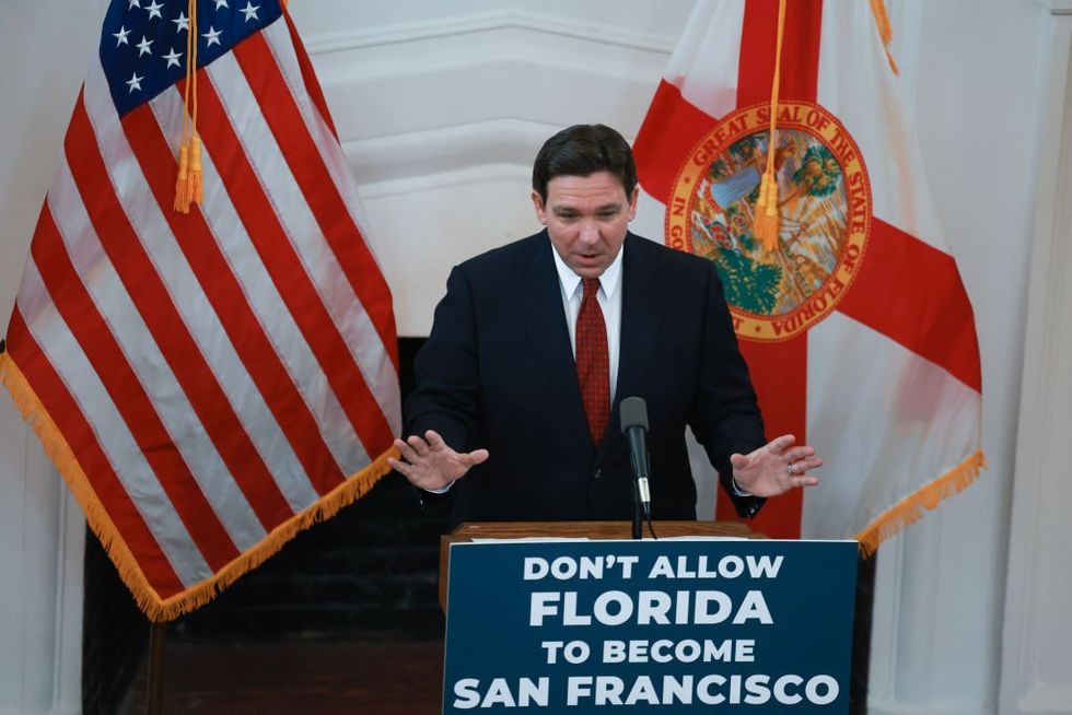 Ron DeSantis looks at blue states and does the opposite