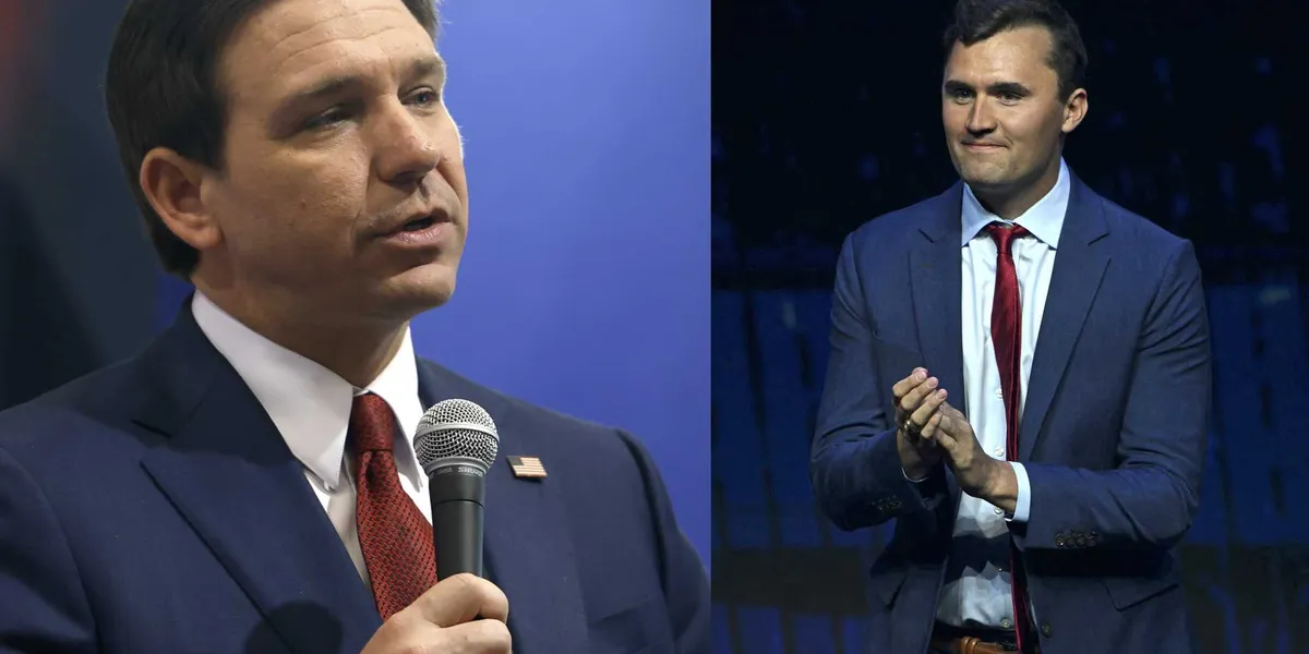 Ron DeSantis says first county recognition of Charlie Kirk has been installed in Florida Ron DeSantis says first county recognition of Charlie Kirk has been installed in Florida