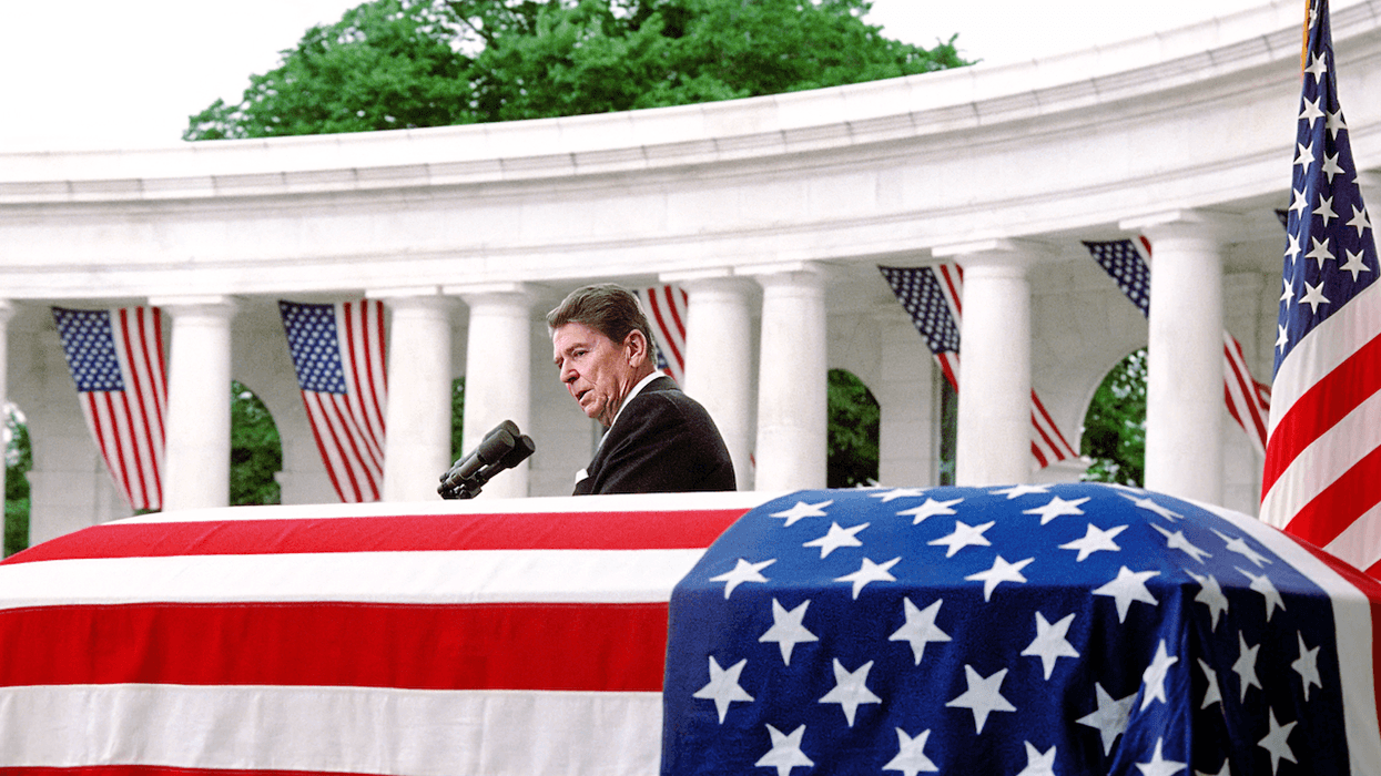 Ronald Reagan's 1984 Memorial Day speech observing interment of unknown Vietnam service member 'healed scars,' writer says