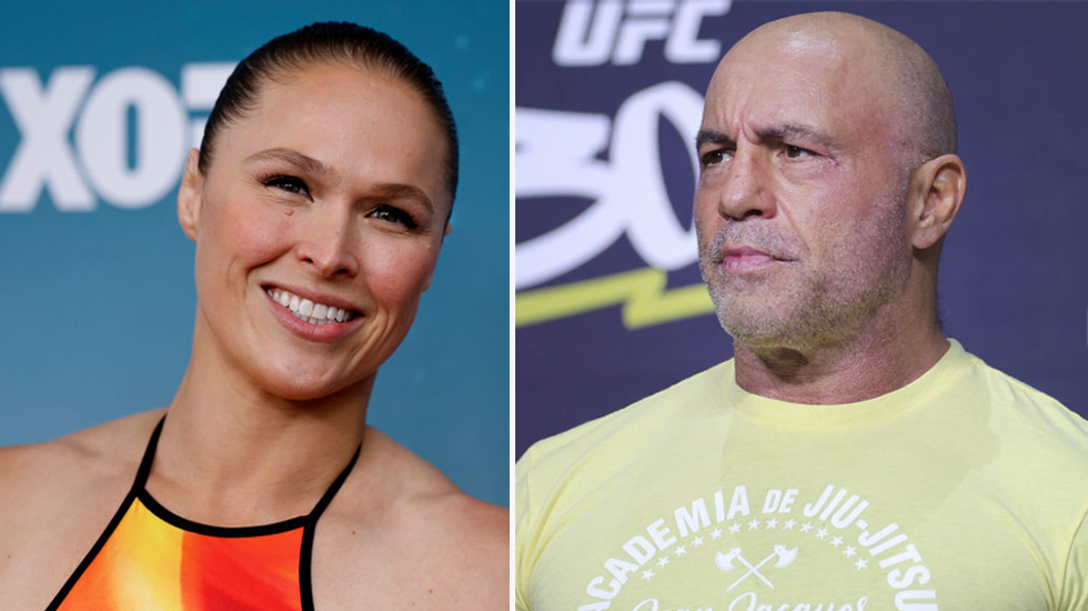 Ronda Rousey says Joe Rogan &apos;turned&apos; on her despite &apos;crying&apos; in the octagon — calls MMA media &apos;a bunch of a**holes&apos;