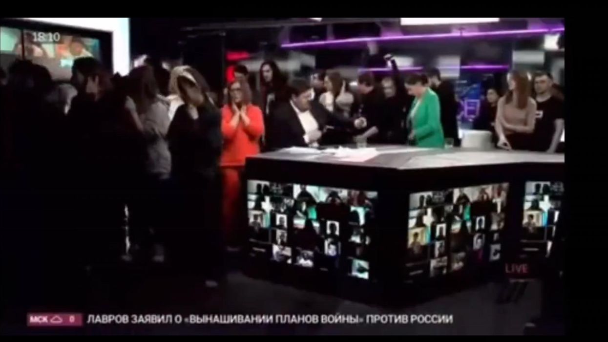 Russian TV channel condemns war as staff walk out while live on air