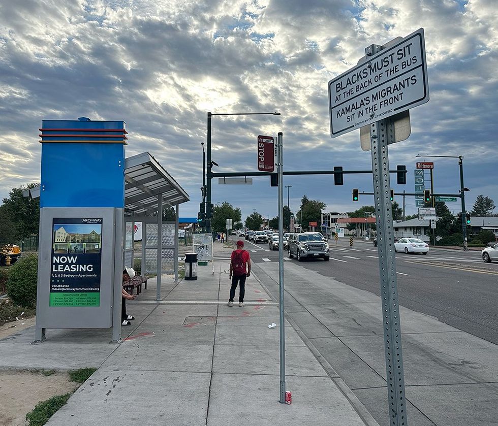 Sabo strikes! 'Kamala's Illegals' signs hit gang-ravaged town