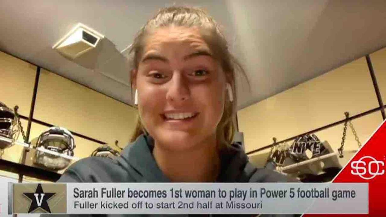 Sarah Fuller, brand new to college football team, blasts players at halftime. After one kickoff, she's named SEC special teams player of week.