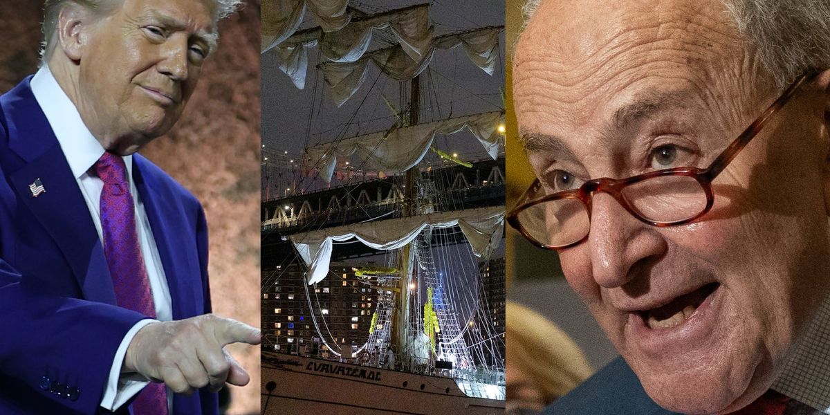 Schumer tries to blame Trump for lethal Mexican boat crash into Brooklyn Bridge — but DHS fires back Schumer tries to blame Trump for lethal Mexican boat crash into Brooklyn Bridge — but DHS fires back