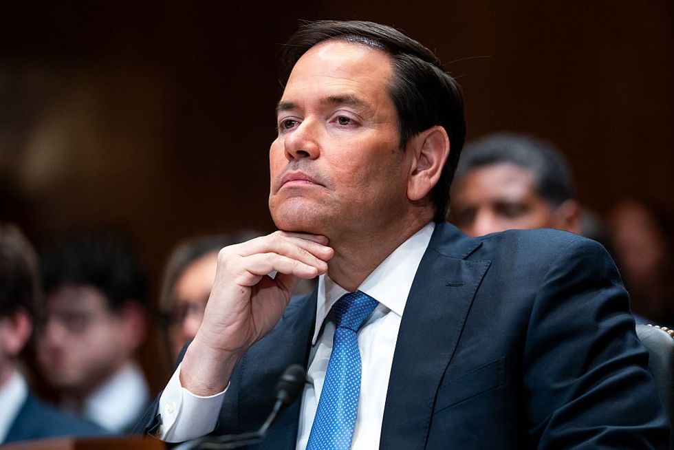 Secretary of State Marco Rubio testifies on Capitol Hill.