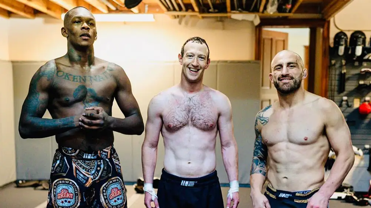 'Serious business': Mark Zuckerberg photographed with two UFC champions after Musk calls him a 'cuck'