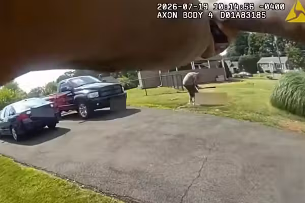 Shocking police footage shows man brutally beating victim with a baseball bat