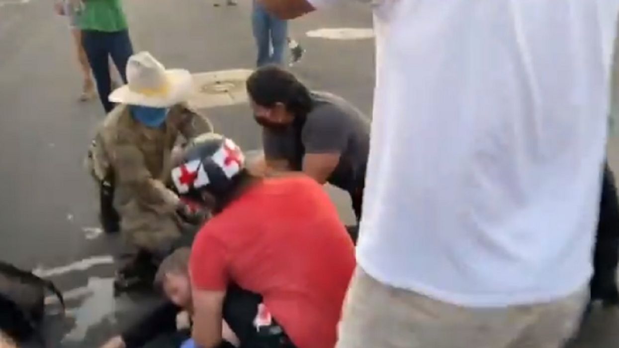 Shots fired during protest in Albuquerque, one man hospitalized