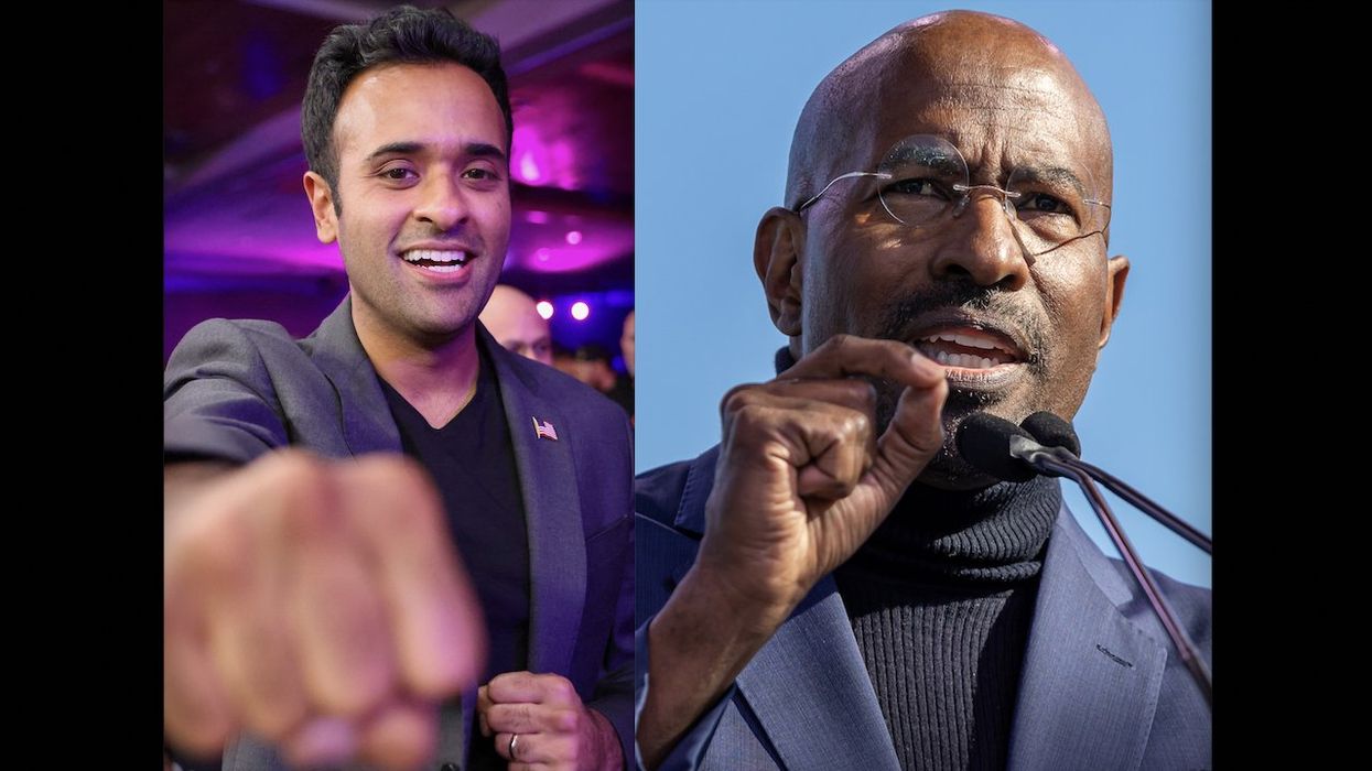 'Shut the f*** up': Vivek tells off Van Jones for saying he's 'dangerous' and a 'demagogue' — and AmFest crowd goes wild