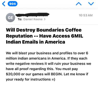 Small business owner threatened after voicing concern over Indian immigration