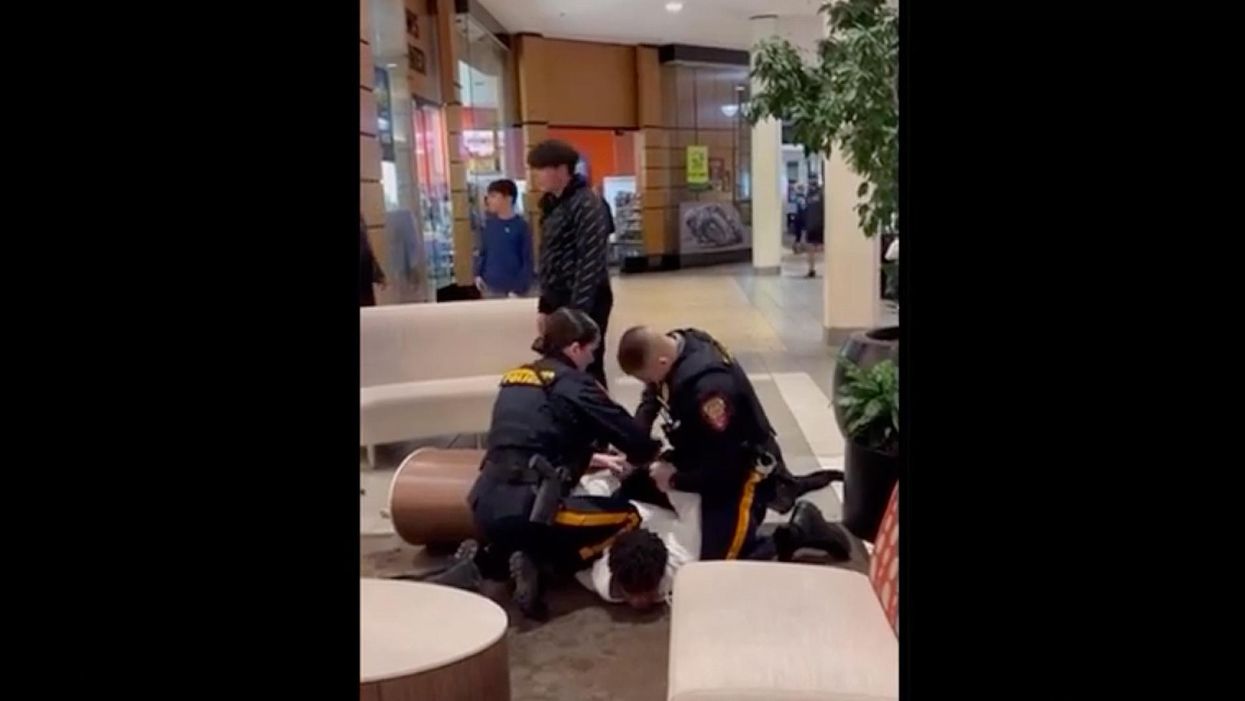 Social media divided over viral video that shows 2 officers breaking up a mall fight between a white teen and black teen