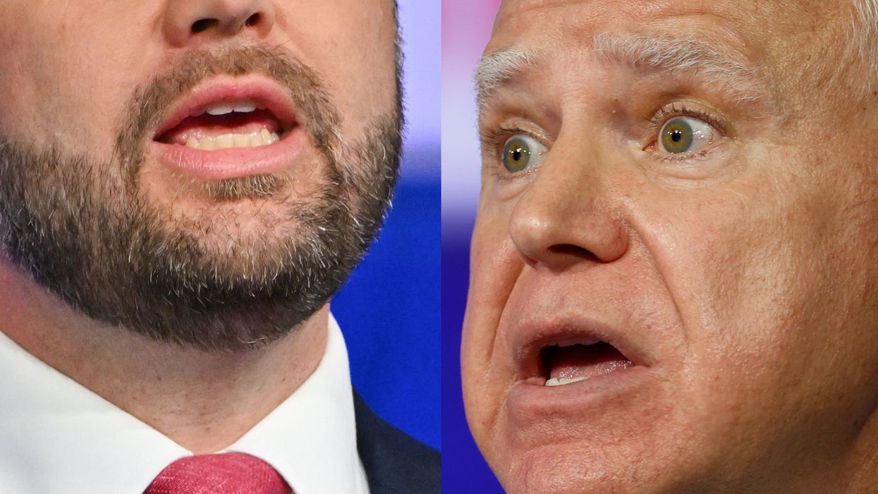 Social media erupts with ridicule at Politico spin on Walz's terrified panic and Vance's aggressively anti-feminist beard