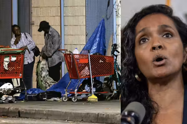 Socialist mayoral candidate is outraged at encampment outside her LA home — but it's not what it seems