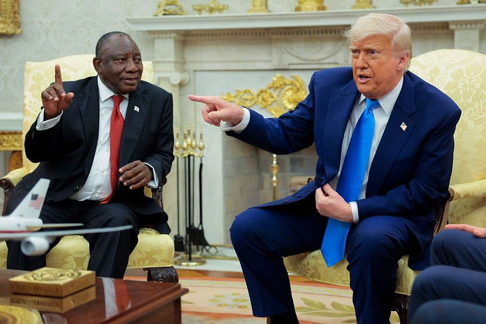 South African president denies white genocide — then Trump shoves proof in his face