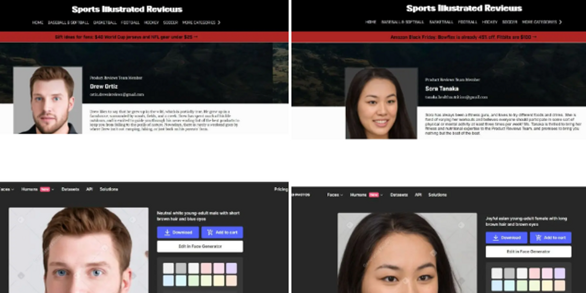 NextImg:Sports Illustrated publisher denies posting AI-generated stories after author photos are found for sale on AI sites | Blaze Media