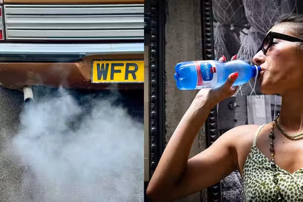 Start your engines! Climate experts now blame rising temperatures on reduced emissions.