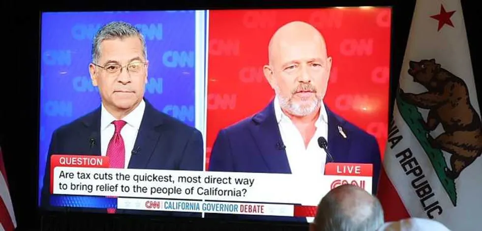 Steve Hilton goes gloves off against 'b***h-a**' Biden alum in California governor debate