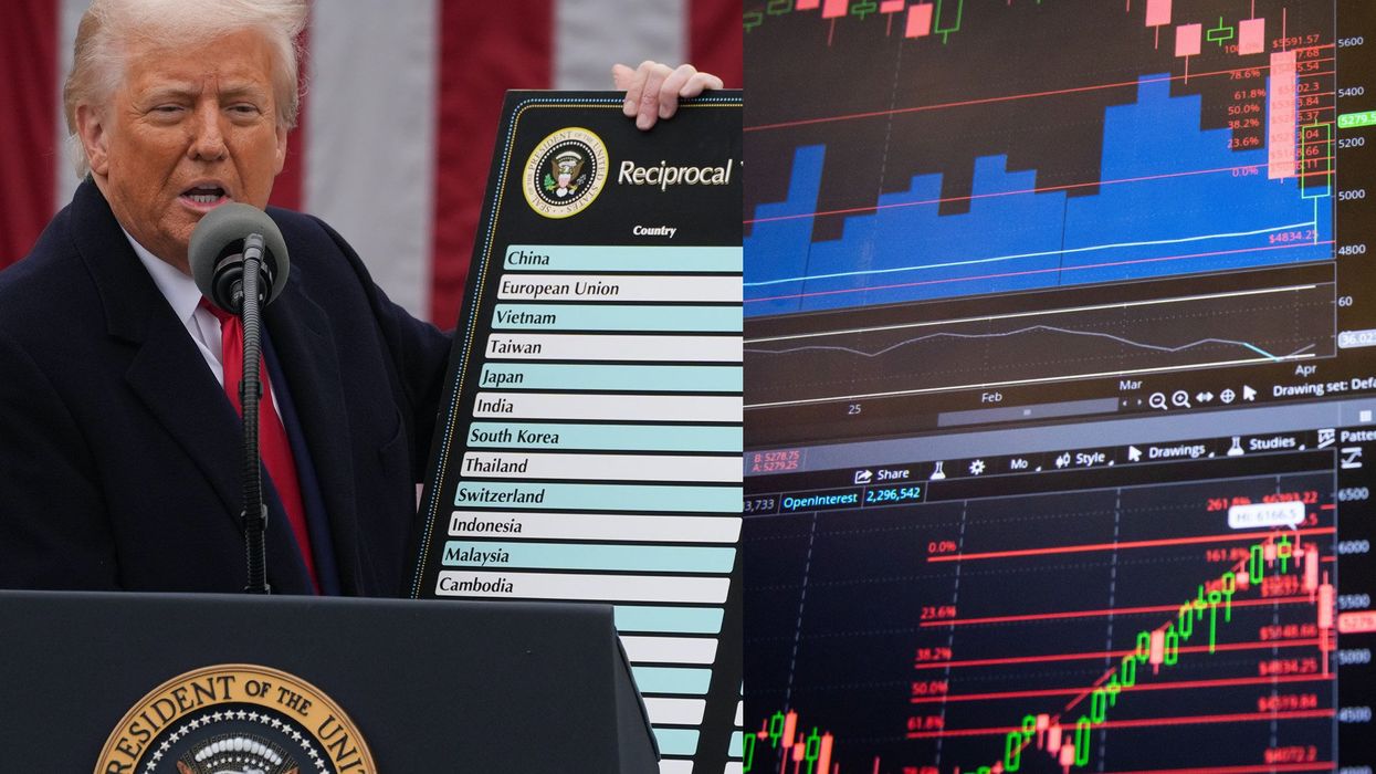 Stock market bounces back early on hopes of tariff trade deals, but recedes quickly