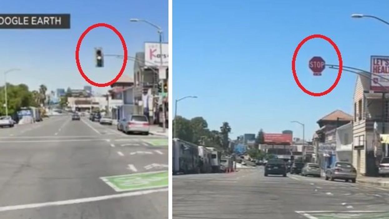 Stop signs replace traffic lights at 'busy' Oakland intersection, reportedly on account of area homeless