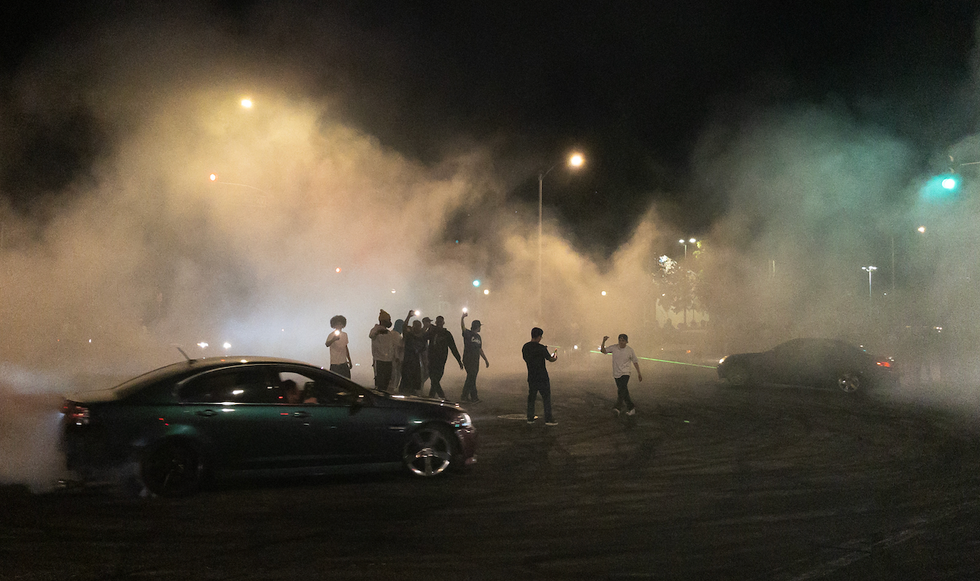 Street takeovers involving hundreds of cars, reckless drivers wreak havoc on 1 night over weekend in Philly