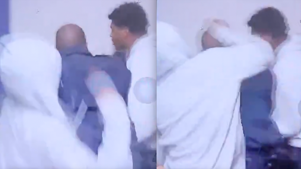 Students allegedly beat up cops inside HS where pro-Israel teacher hid from student mob during anti-Semitic riot days before