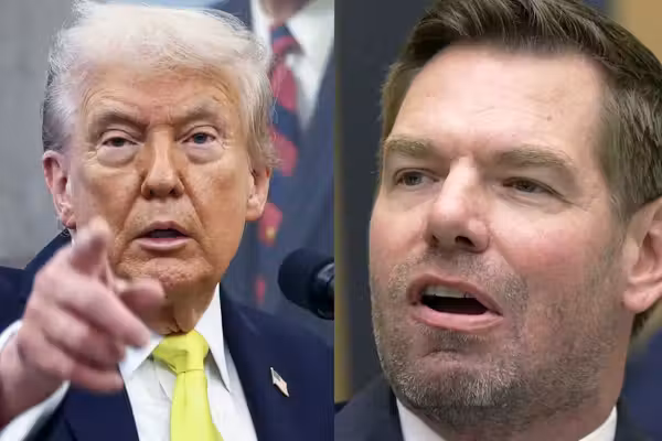Swalwell lashes out at Trump after FBI reportedly looks to release files on his alleged Chinese spy scandal