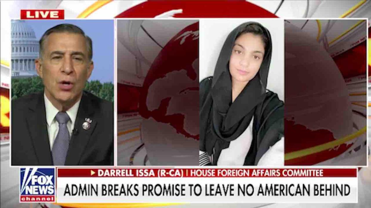 Taliban reportedly kicks pregnant American in stomach as she tries to evacuate Kabul. She is still trapped there and in hiding.