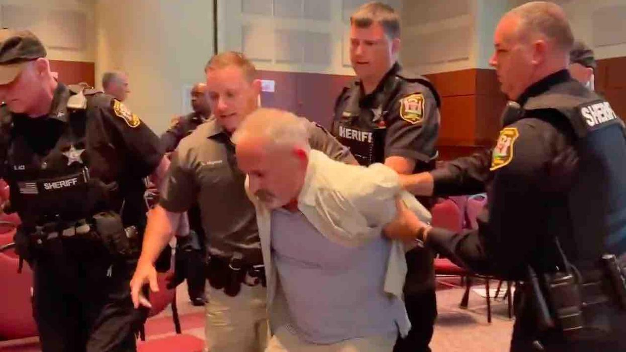 Taxpayer arrested after Loudoun Co. school board declares 'unlawful assembly' blasts powers that be: Our 'First Amendment rights' were 'trampled on'