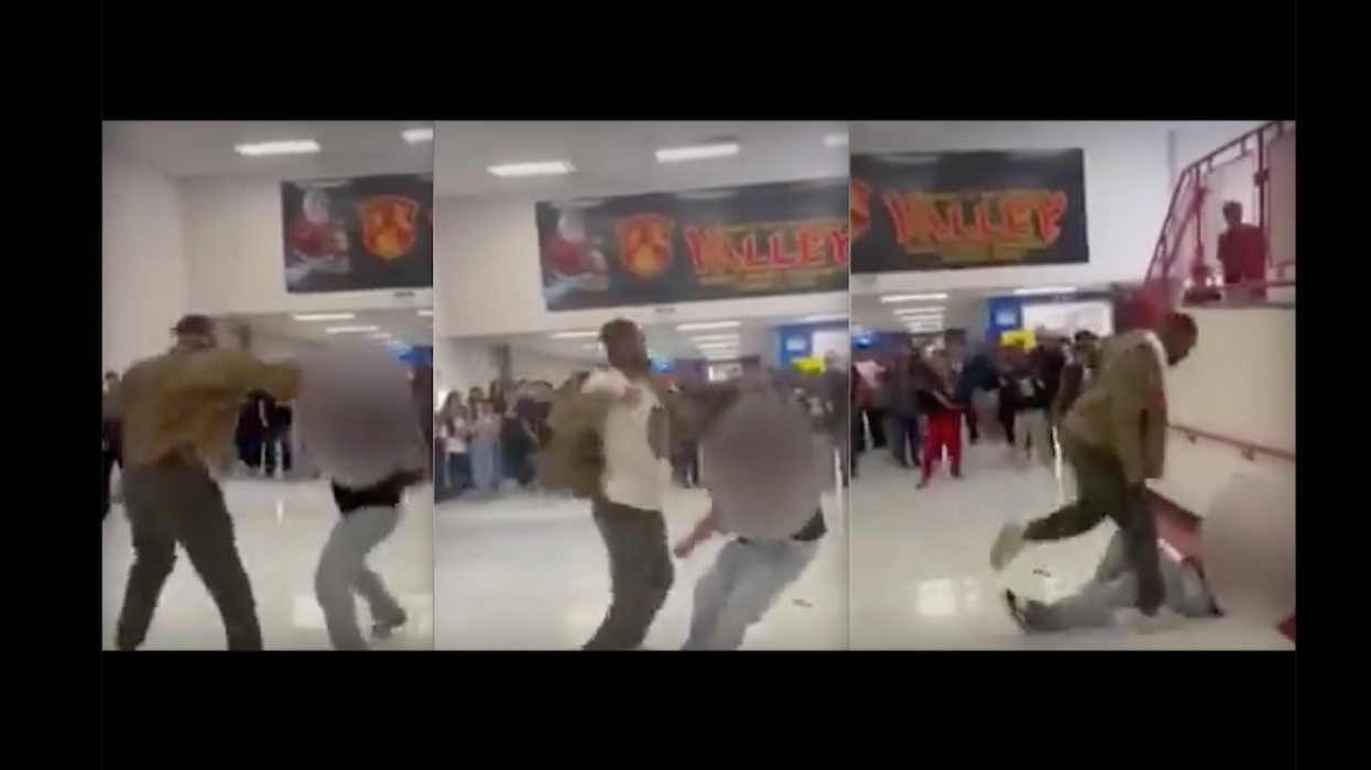 Teacher punches HS student, knocks him to floor amid their fight — allegedly after student used racial slur against teacher