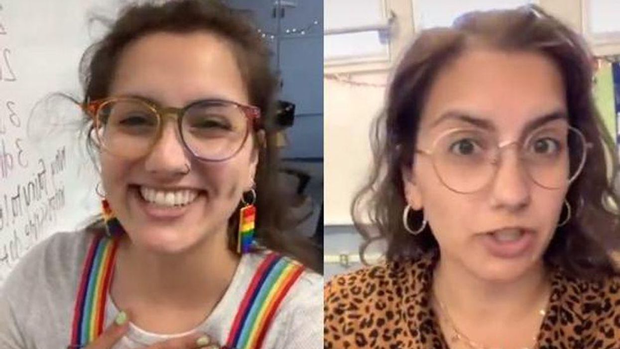 Teacher who told students to pledge allegiance to gay pride flag has been removed from the classroom