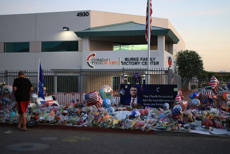 'That's why he was shot': College students caught on camera destroying Charlie Kirk memorial