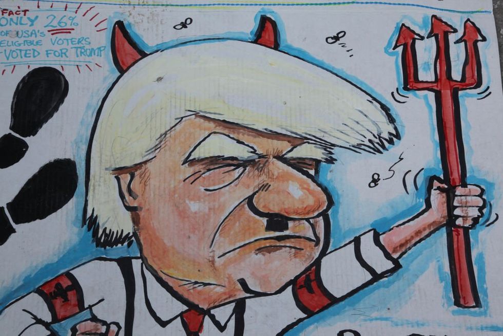 The left claims Trump is Hitler. What could go wrong?