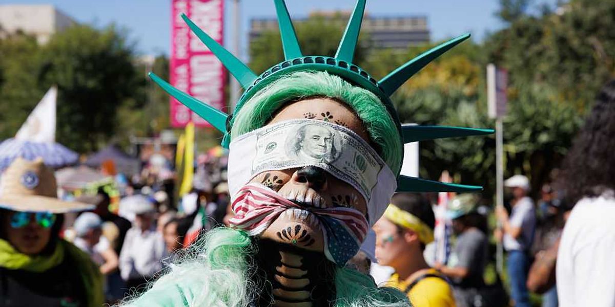 The left's costume party: Virtue signaling as performance art
