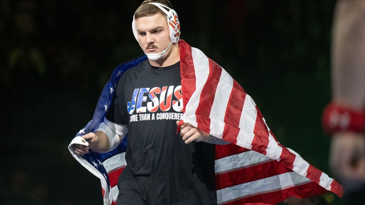 'The Man in the Arena’ wears red, white, blue — and wins