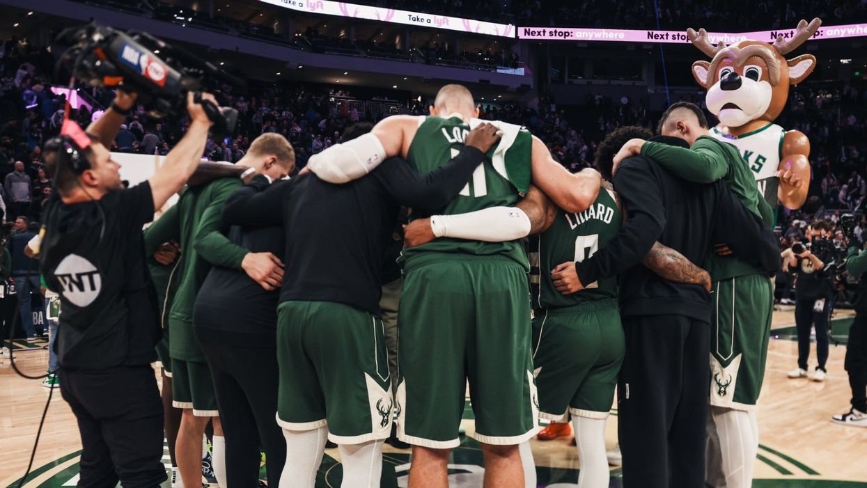The Milwaukee Bucks have normalized their postgame prayer circle, with more and more players joining in