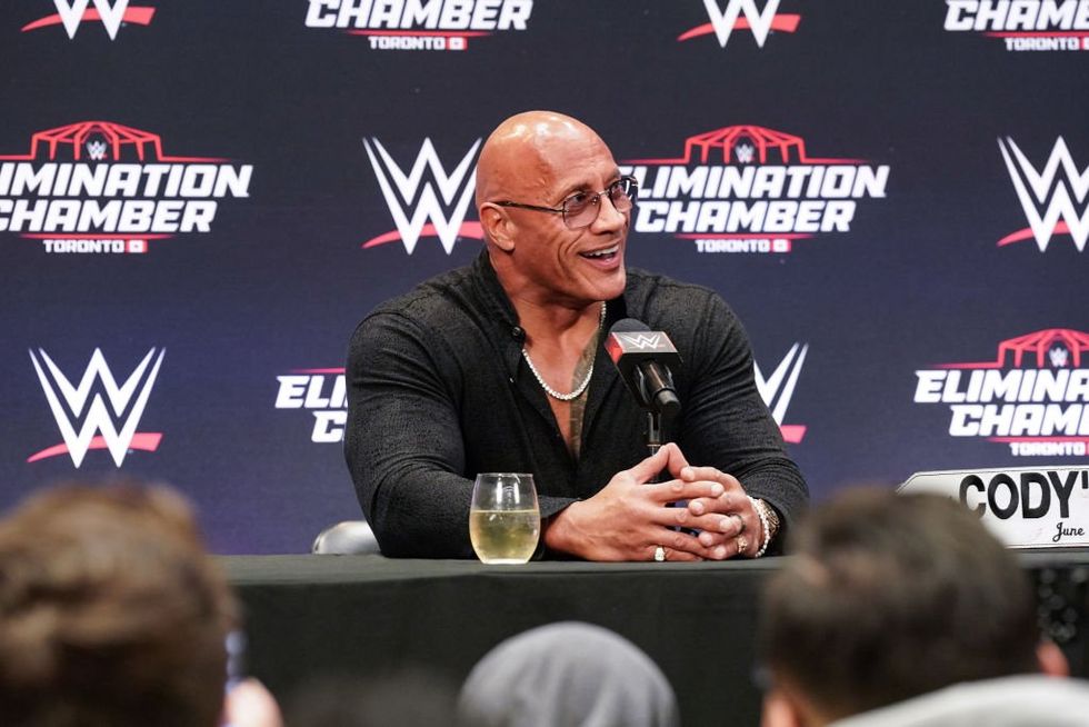 The Rock responds to WrestleMania criticism by telling media the whole business is fake: 'Enjoy the show'