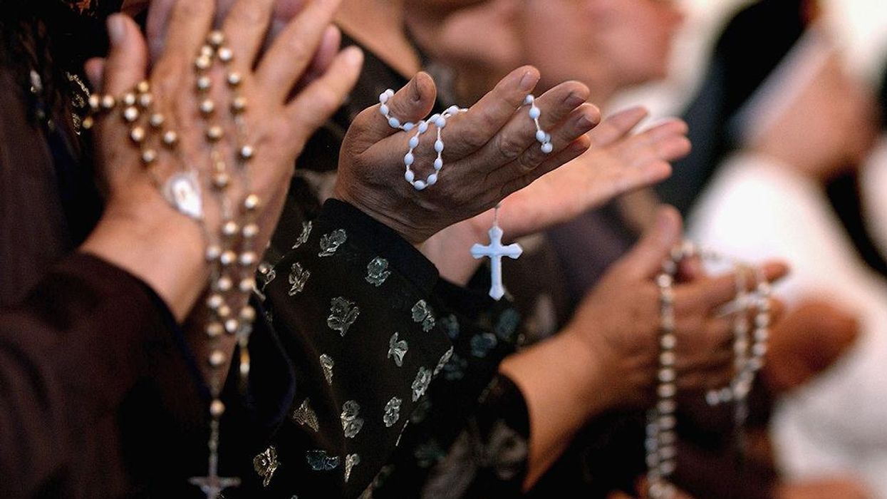 The rosary called an 'extremist symbol' in the Atlantic