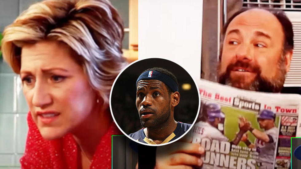 &apos;The Sopranos&apos; actors‚ Trump‚ Harvey Weinstein appear in unearthed 2010 recruitment video to get LeBron James to play in NYC
