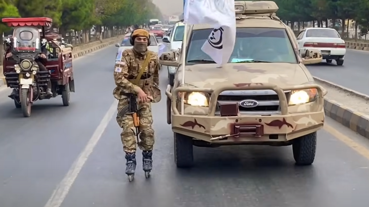 The Taliban is allegedly patrolling the streets of Afghanistan on rollerblades and Ford trucks