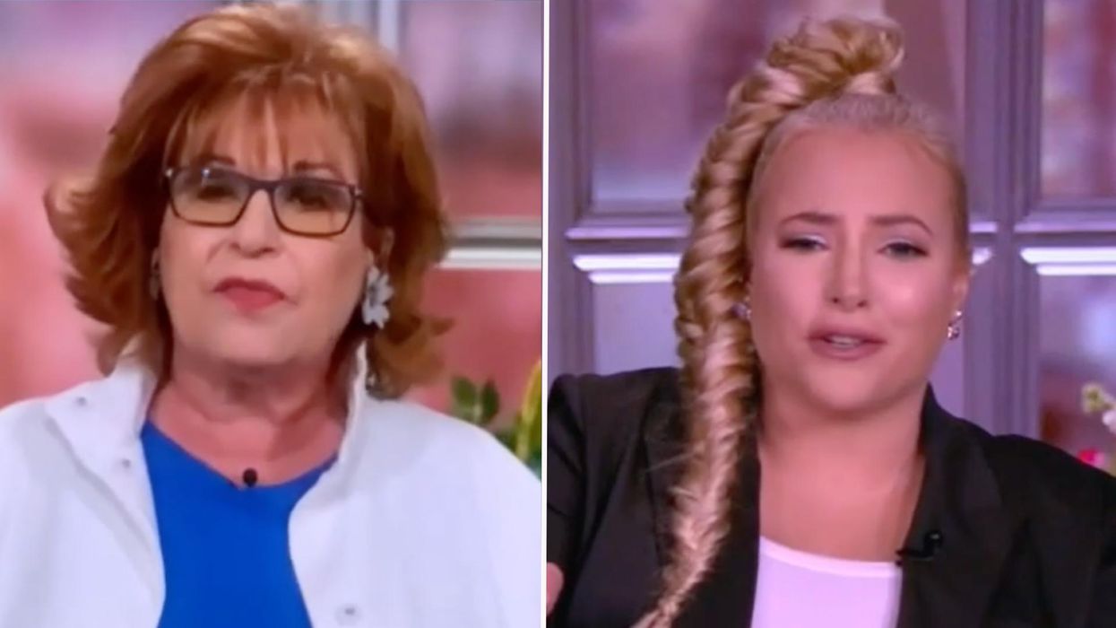 'The View' co-host Joy Behar says conservatives aren't getting vaccines because they want to 'own the libs.' Megan McCain shoots her down in segment-ending fury.