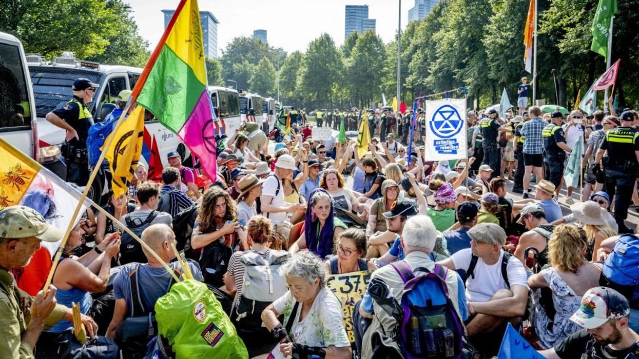 Thousands of climate protesters block highway in the Netherlands over government oil and gas subsidies