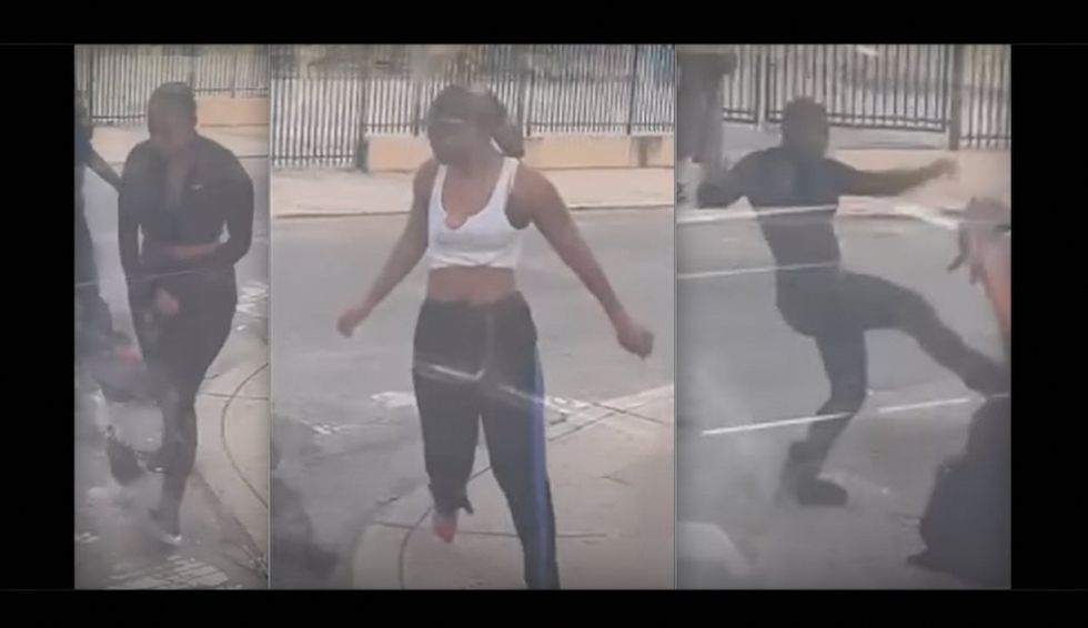 Three females repeatedly punch‚ stomp female crossing guard in Philly after argument; beaten victim hospitalized‚ cops say