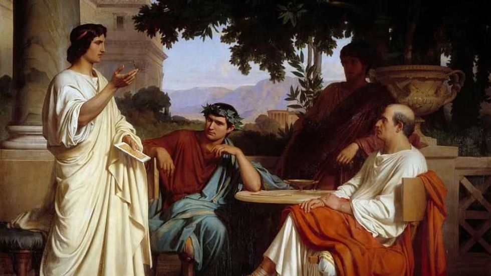 Three straight white guys walk into a poetry reading ...