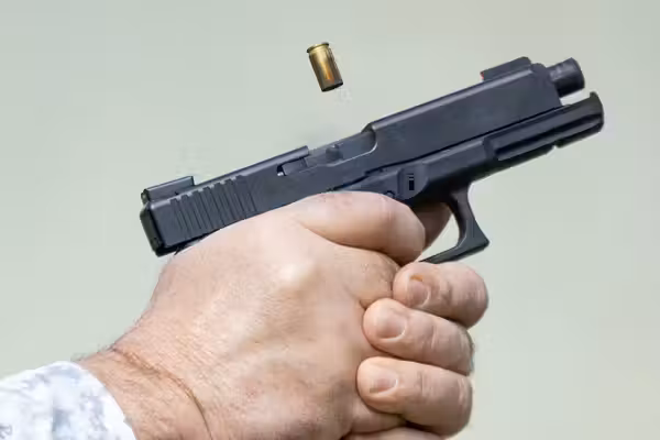 Thug allegedly threatens to kill homeowner, enters victim's residence. But homeowner fights back with baseball bat — and gun.