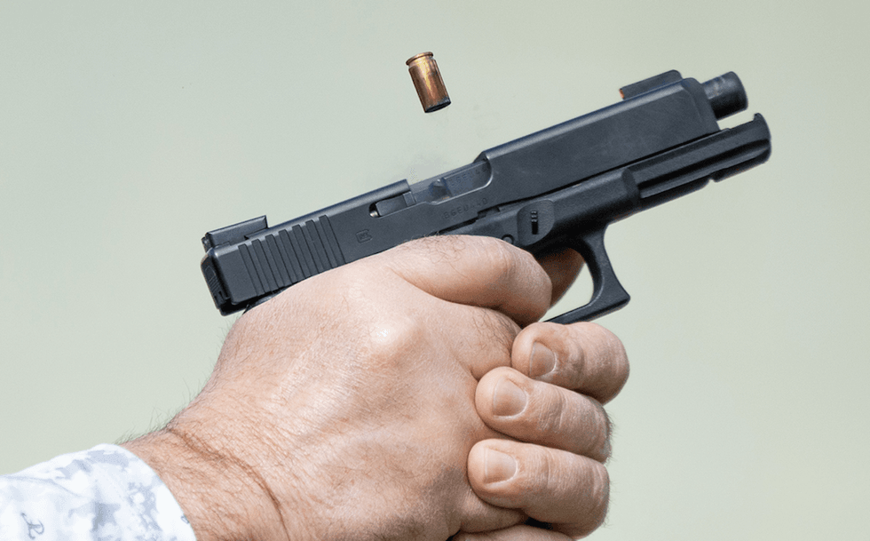 Thug allegedly threatens to kill homeowner, enters victim's residence. But homeowner fights back with baseball bat — and gun.
